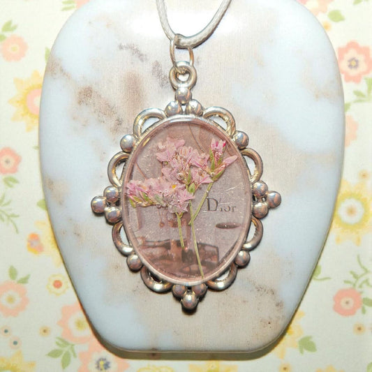 Flower Pendant with Vintage style background