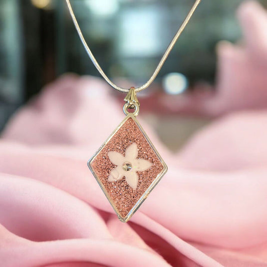 Flower Pendant in Resin